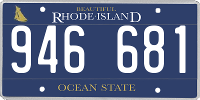 RI license plate 946681