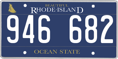RI license plate 946682