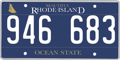 RI license plate 946683