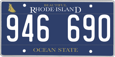 RI license plate 946690