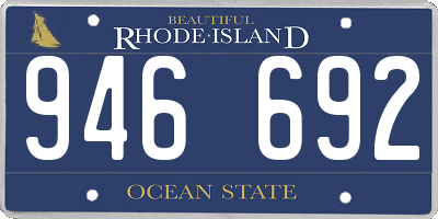 RI license plate 946692