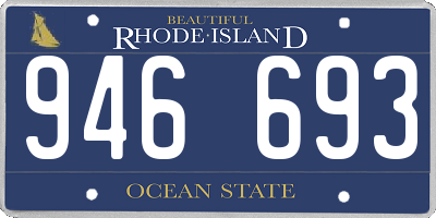 RI license plate 946693