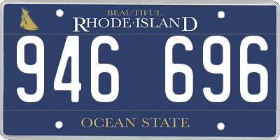 RI license plate 946696