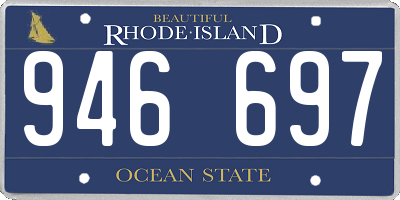 RI license plate 946697