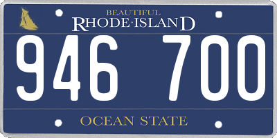 RI license plate 946700