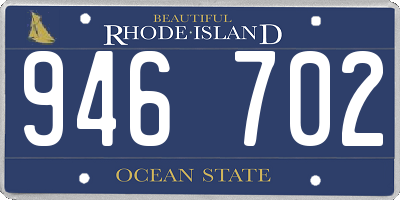 RI license plate 946702