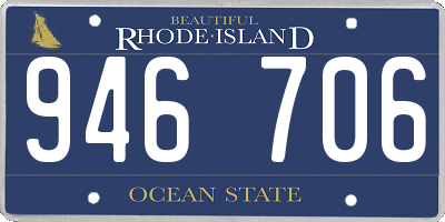 RI license plate 946706
