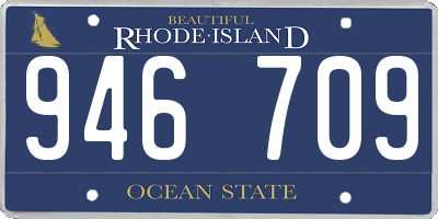 RI license plate 946709