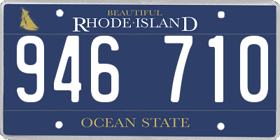 RI license plate 946710