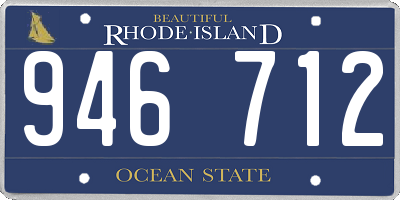 RI license plate 946712