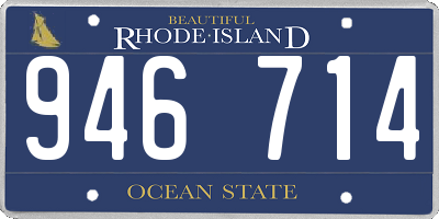 RI license plate 946714