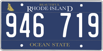 RI license plate 946719