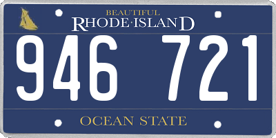 RI license plate 946721