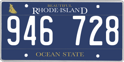 RI license plate 946728