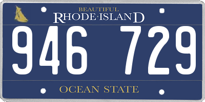 RI license plate 946729