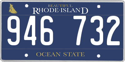 RI license plate 946732