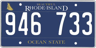 RI license plate 946733