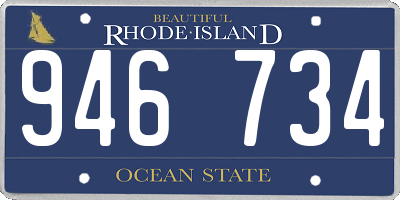 RI license plate 946734