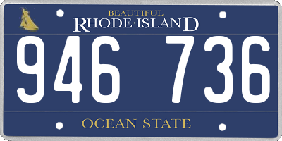RI license plate 946736