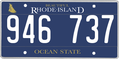 RI license plate 946737