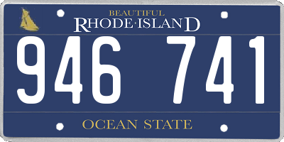 RI license plate 946741