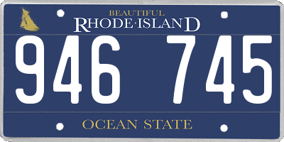 RI license plate 946745