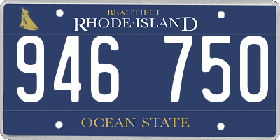 RI license plate 946750