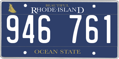 RI license plate 946761
