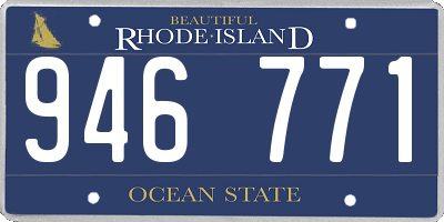 RI license plate 946771