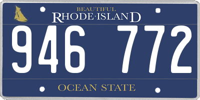 RI license plate 946772