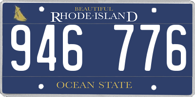 RI license plate 946776
