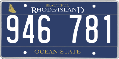 RI license plate 946781