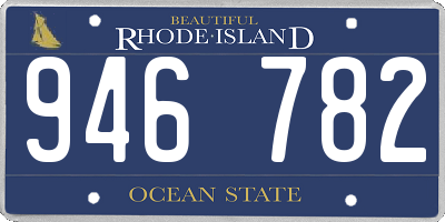 RI license plate 946782