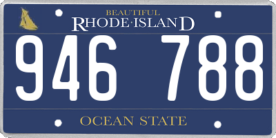 RI license plate 946788