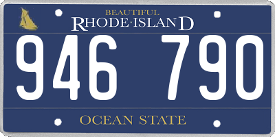 RI license plate 946790