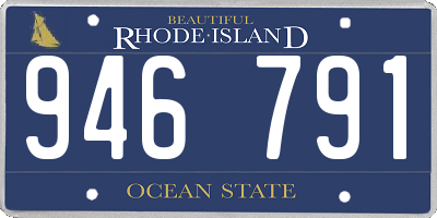RI license plate 946791