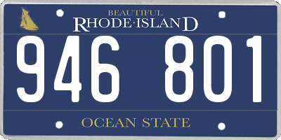 RI license plate 946801