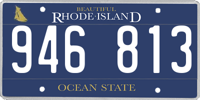 RI license plate 946813