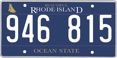 RI license plate 946815
