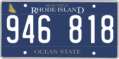 RI license plate 946818