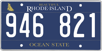 RI license plate 946821
