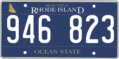 RI license plate 946823