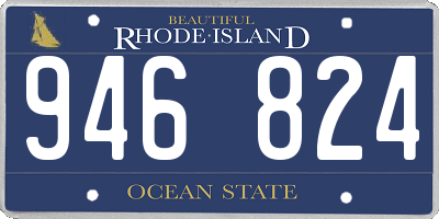 RI license plate 946824