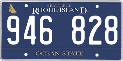 RI license plate 946828