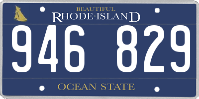 RI license plate 946829