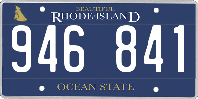 RI license plate 946841