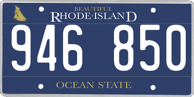 RI license plate 946850