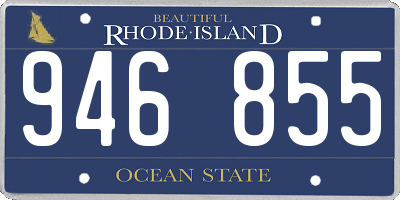RI license plate 946855