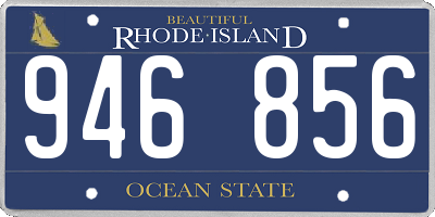 RI license plate 946856