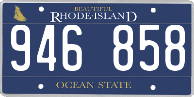 RI license plate 946858